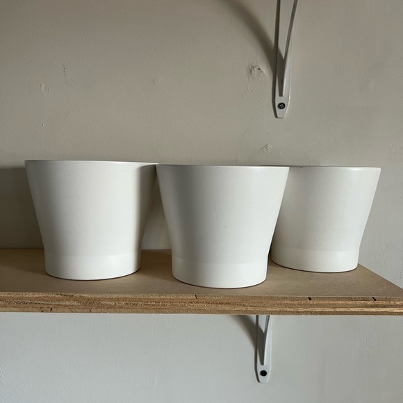 IKEA Accents White Ikea Plant Pot Set Of 3 Poshmark